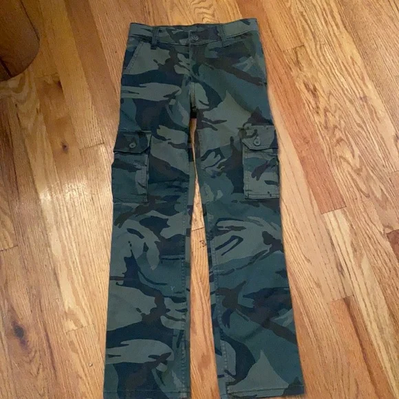 Camouflage boys 10 slim wrangler cargo slim straight pants - Picture 1 of 2